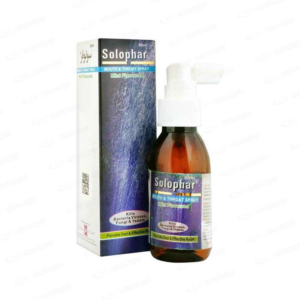 Authentic Solophar Spray available at trusted Medical Stores through NMP Pharmacy.